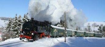 Fichtelbergbahn im Winter