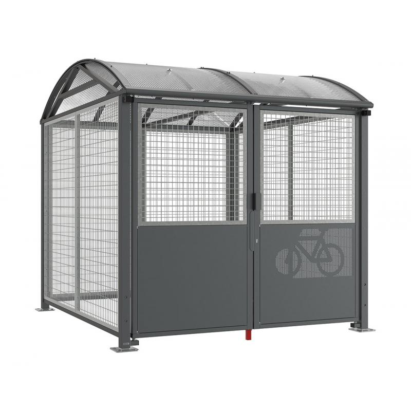 Abschließbares Fahrradhaus aus Vierkantrohr L