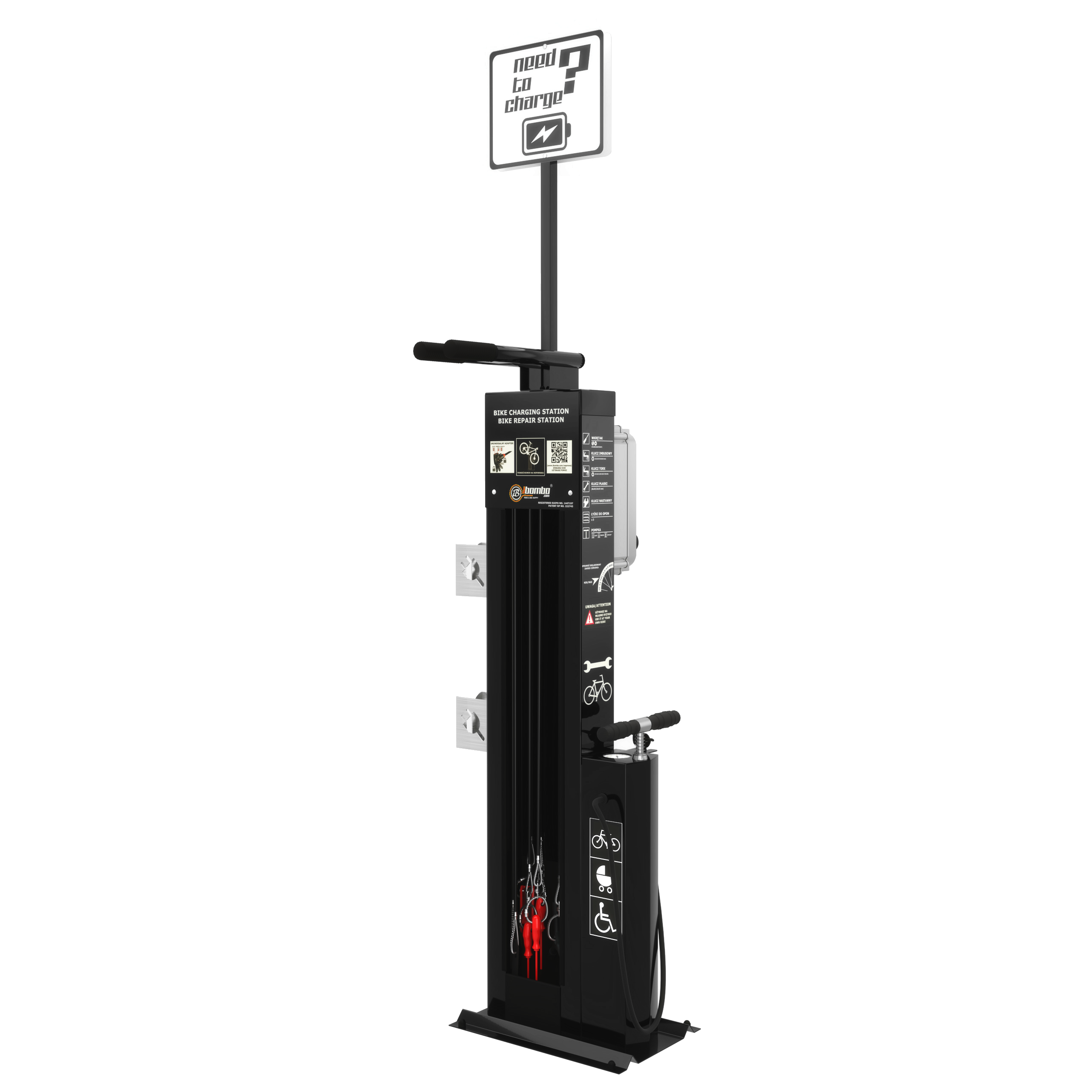 Fahrrad Servicestation E-Scandic mit Lademodul für E-Bikes