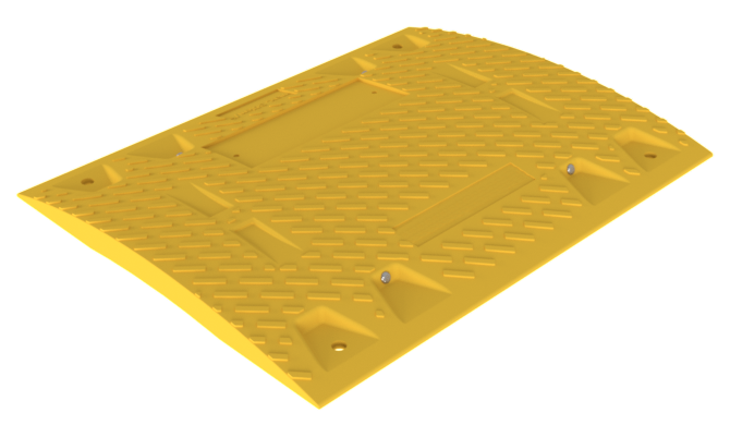 Die Abb. zeigt Bodenschwelle Mittelstück aus Recyclingmaterial 30 mm