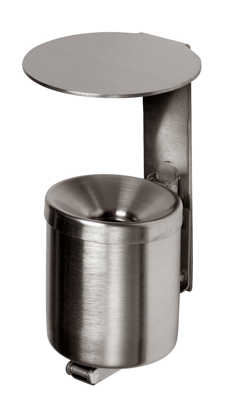 Wandascher WH mit Dach Edelstahl