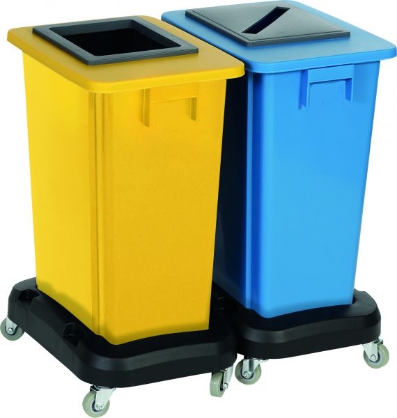 Recycling Abfallbehälter mit Mix & Match Deckel
