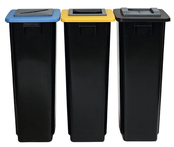 Recycling Abfallbehälter mit Mix & Match Deckel