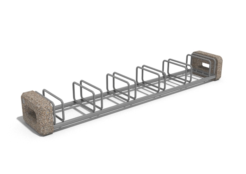Die Abb. zeigt Fahrradparker Sefio aus Beton