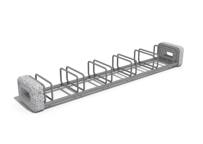 Die Abb. zeigt Fahrradparker Sefio aus Beton