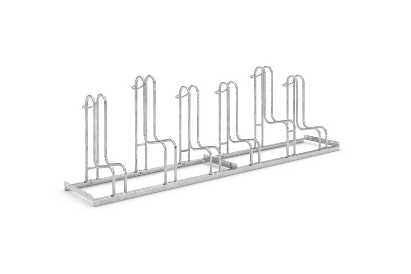 Die Abb. zeigt Fahrradparker 4000 BR extra breite Bügel