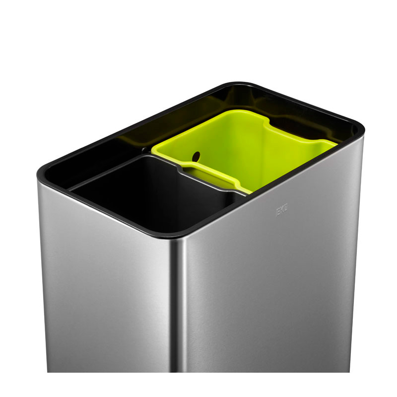 Sensormülleimer Mirage Eko aus Edelstahl 2x20 Liter