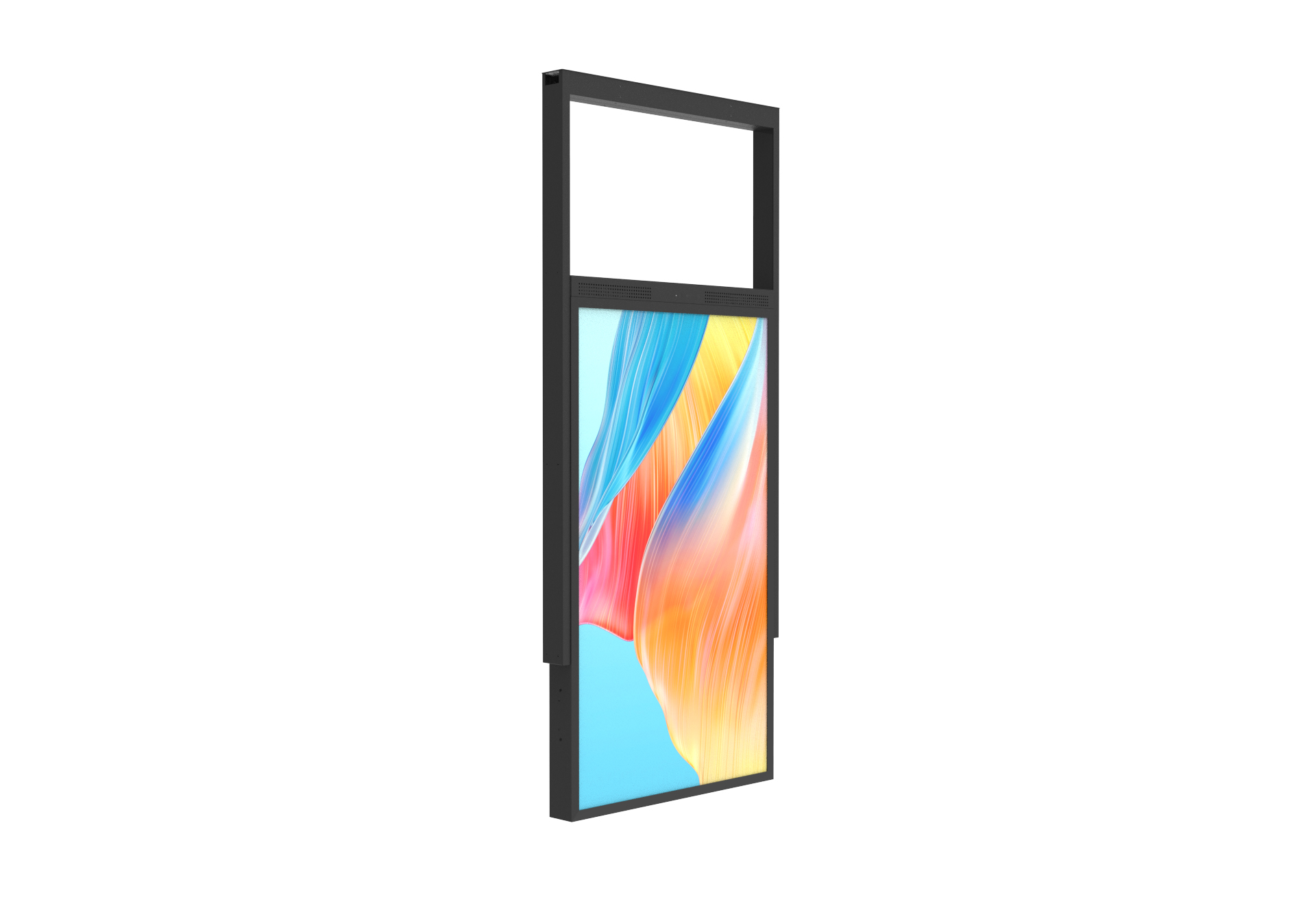 Doppelseitiges Schaufenster-Display zur Deckenmontage, ultrahell
