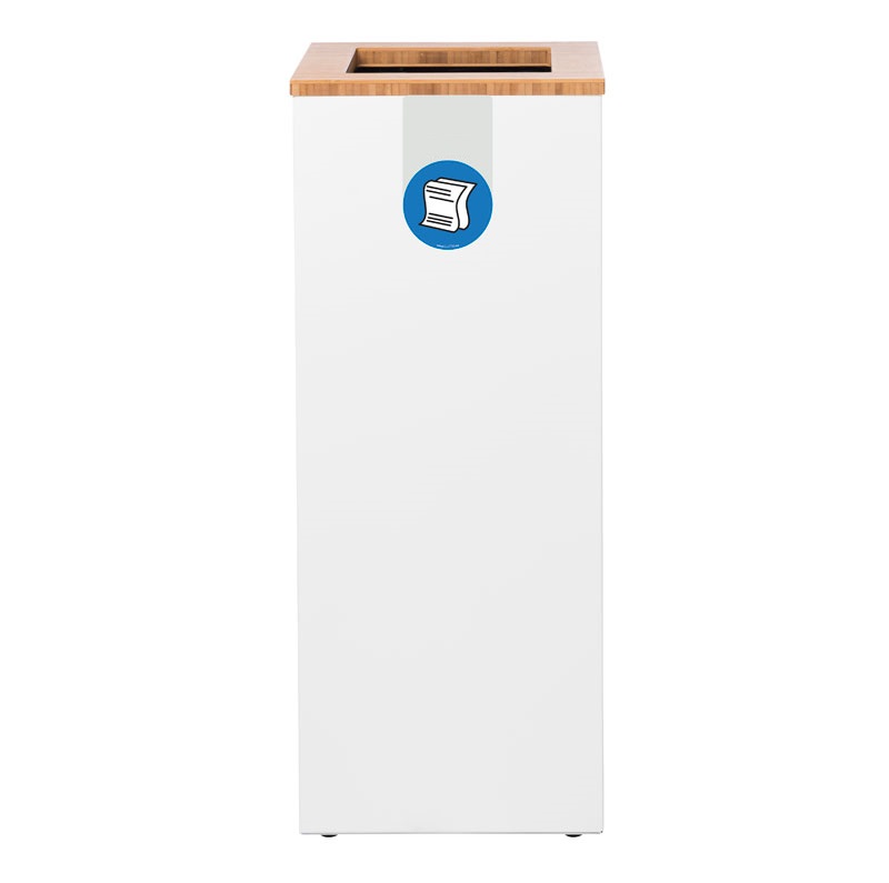 Die Abb. zeigt Abfallsammler Kortim Bambus 34 / 65 Liter