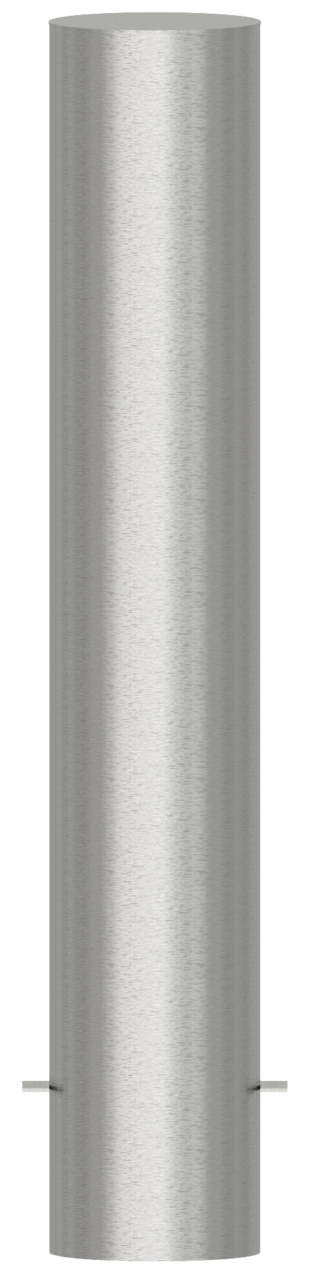 Die Abb. zeigt den Edelstahl Absperrpfosten zum Einbetonieren, Ø 154 mm, Höhe 900 mm.