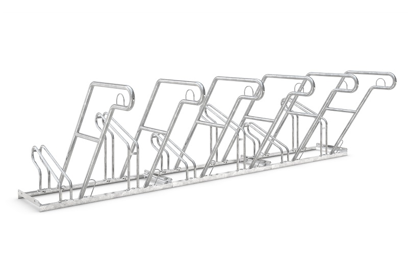 Die Abb. zeigt Fahrradparker 2600 XBF mit großem Radabstand