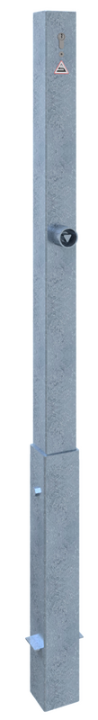 Die Abb. Zeigt Absperrpfosten 70 x 70 mm - Herausnehmbar.