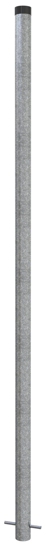 Die Abb. Zeigt Schilderpfosten aus Stahl Ø 60 mm.