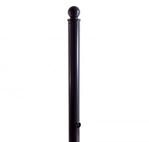 Vorschau: Absperr-Stilpfosten Ø 76 mm aus Stahlrohr - Umlegbar, Kugelkopf 1