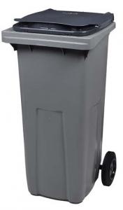 Vorschau: Kunststoff Mülltonne auf 2 Rädern - 120 Liter