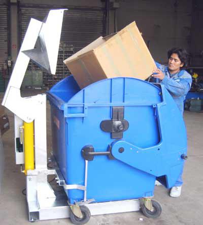 Containerpresse CP für 1,1 m³ Behälter, Müllpressen, Abfallbehälter &  Ascher